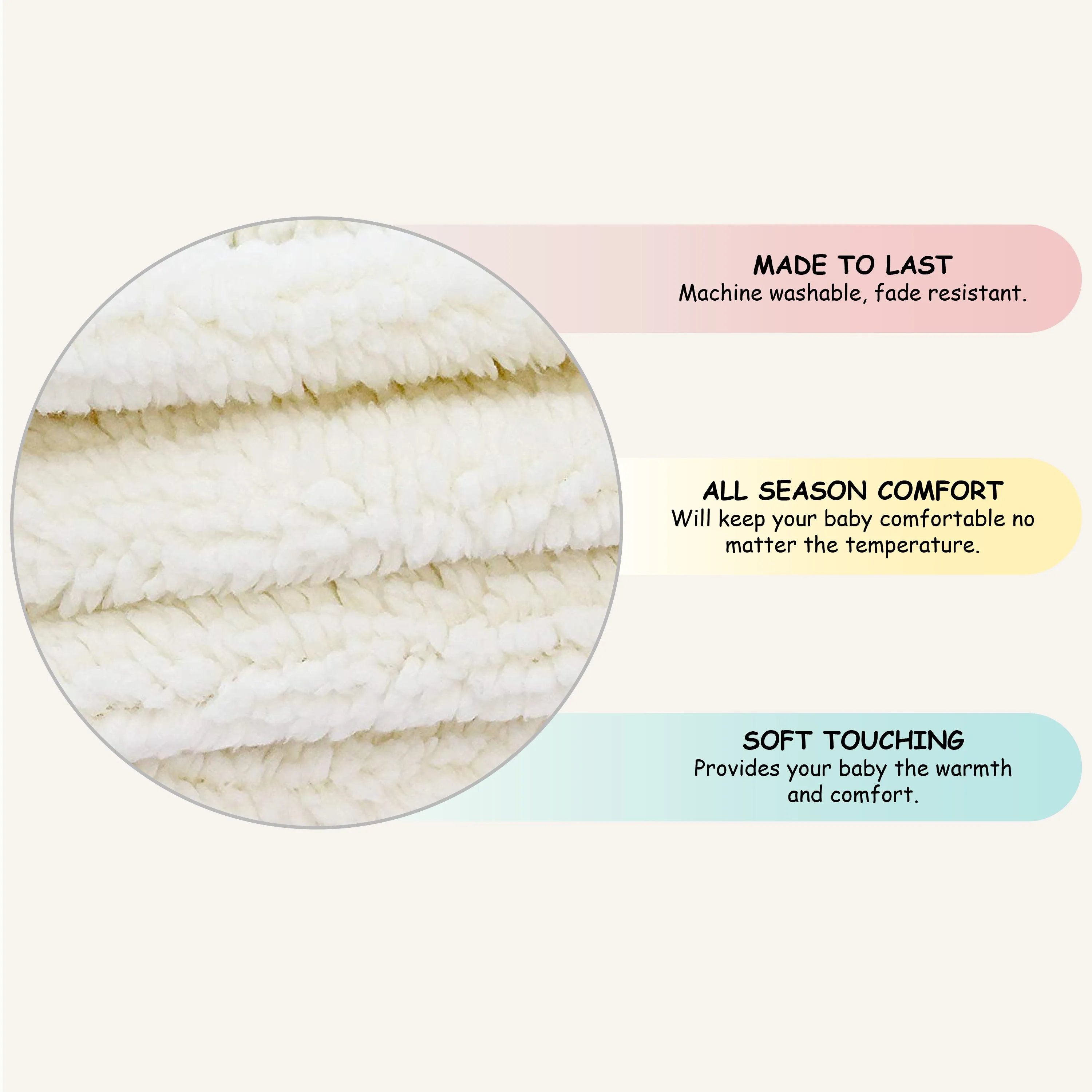 Abracadabra Chamois Blanket - Beige