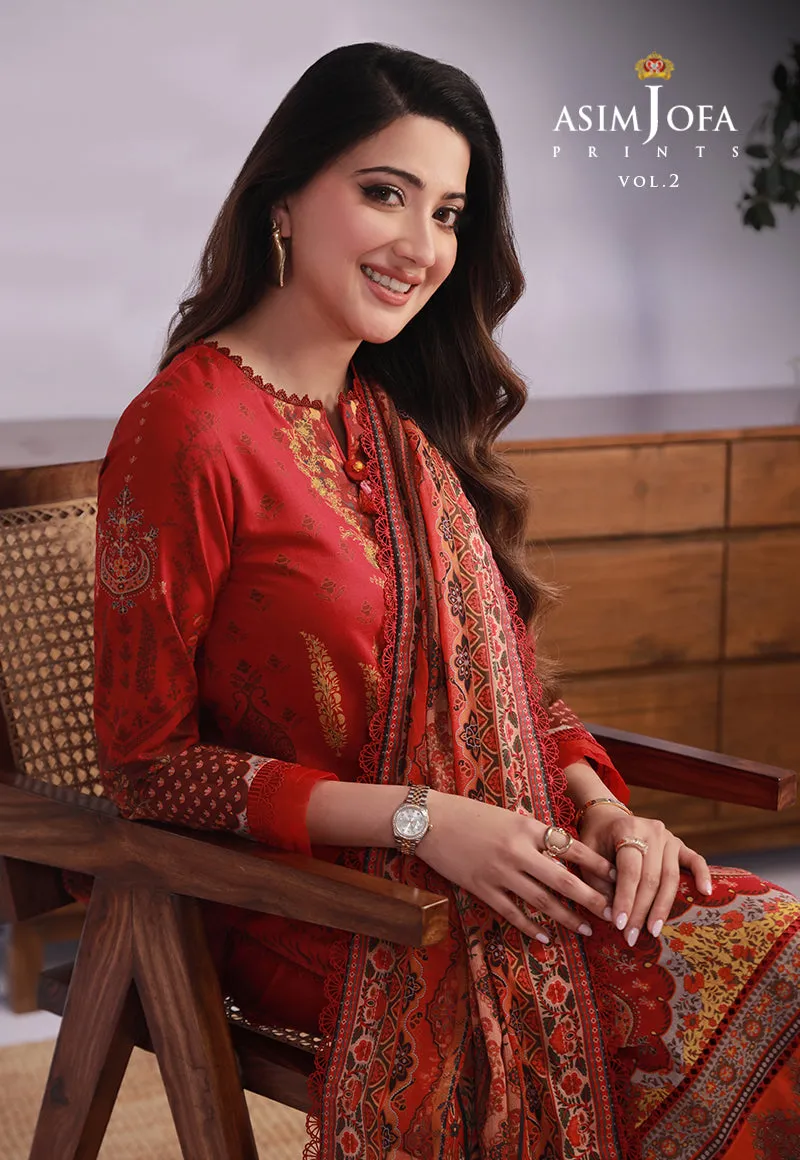 AJBP-32 PRINTED LAWN 3 PCS