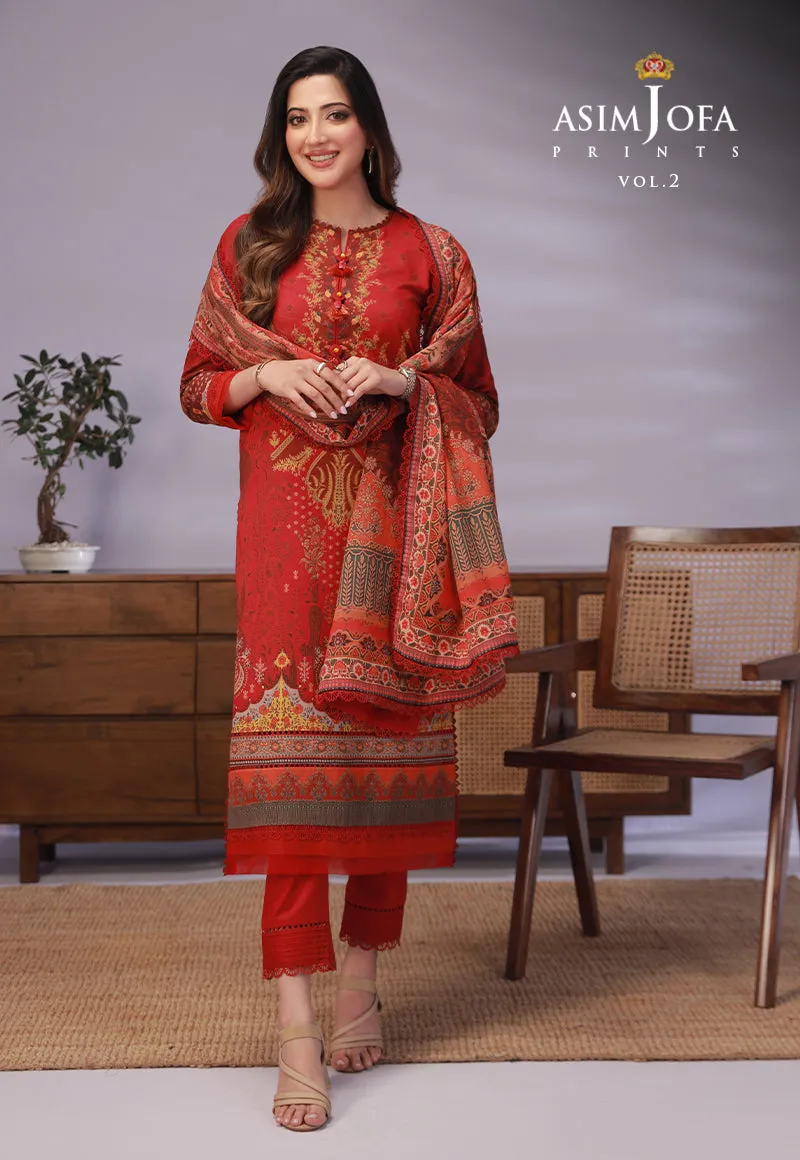 AJBP-32 PRINTED LAWN 3 PCS