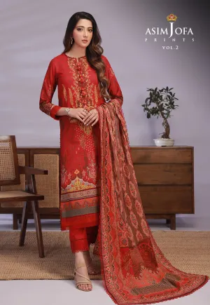 AJBP-32 PRINTED LAWN 3 PCS