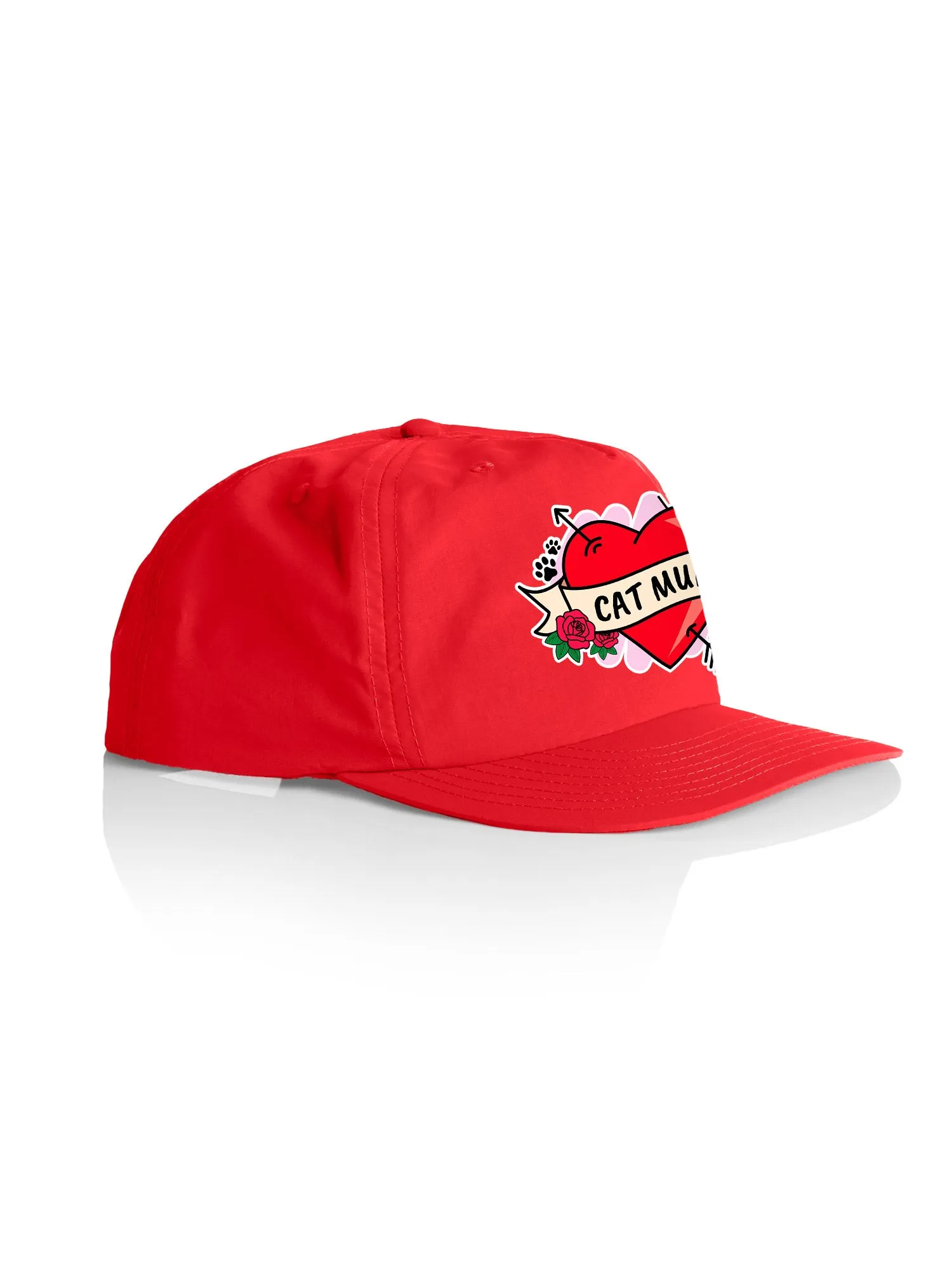 Cat Mum Heart Tattoo Quick-Dry Cap
