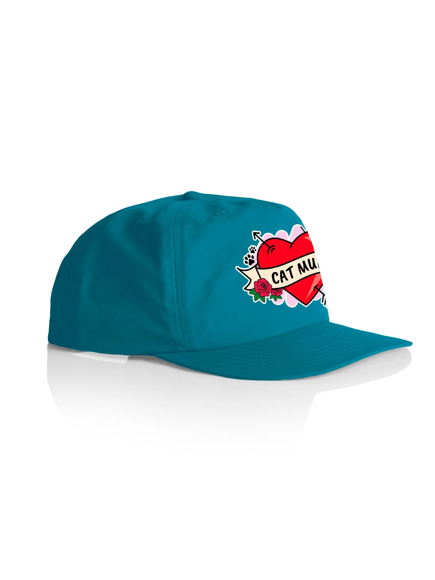 Cat Mum Heart Tattoo Quick-Dry Cap