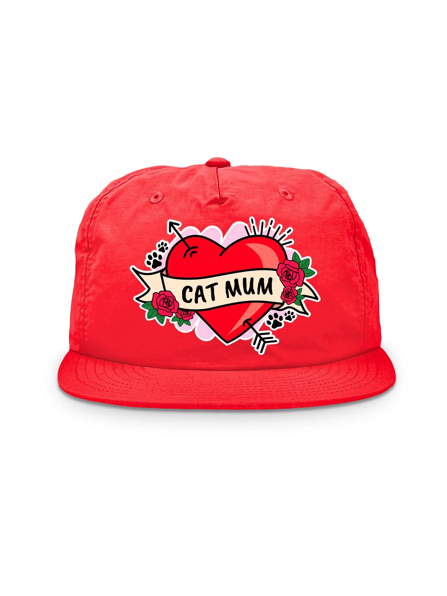Cat Mum Heart Tattoo Quick-Dry Cap