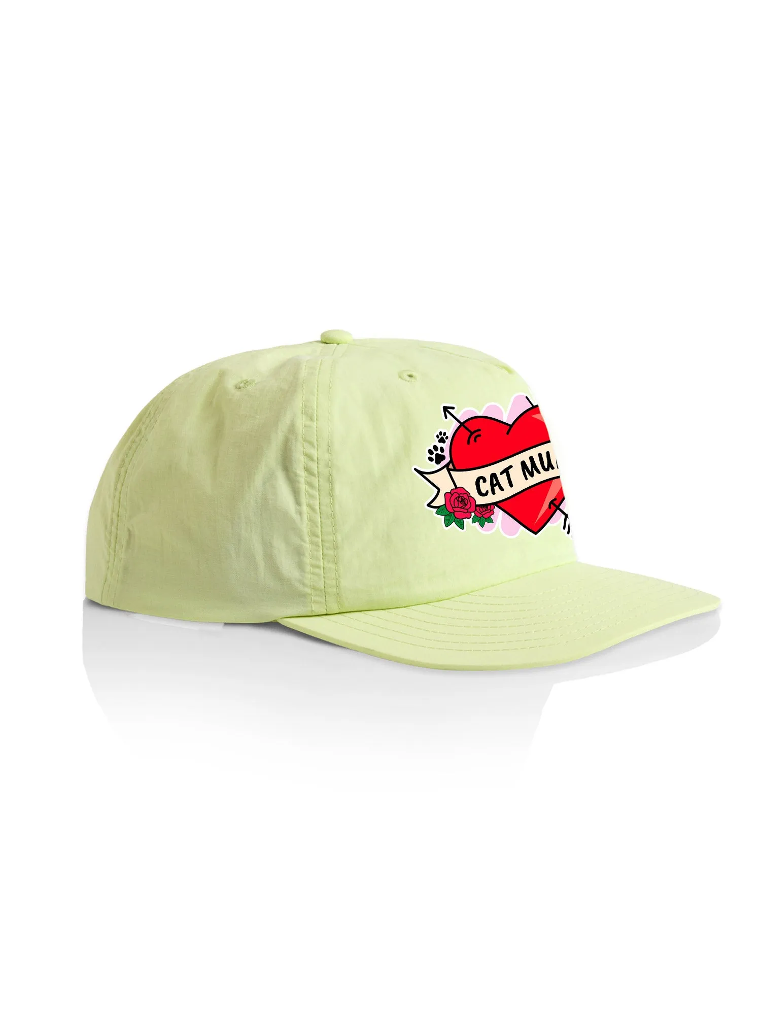 Cat Mum Heart Tattoo Quick-Dry Cap