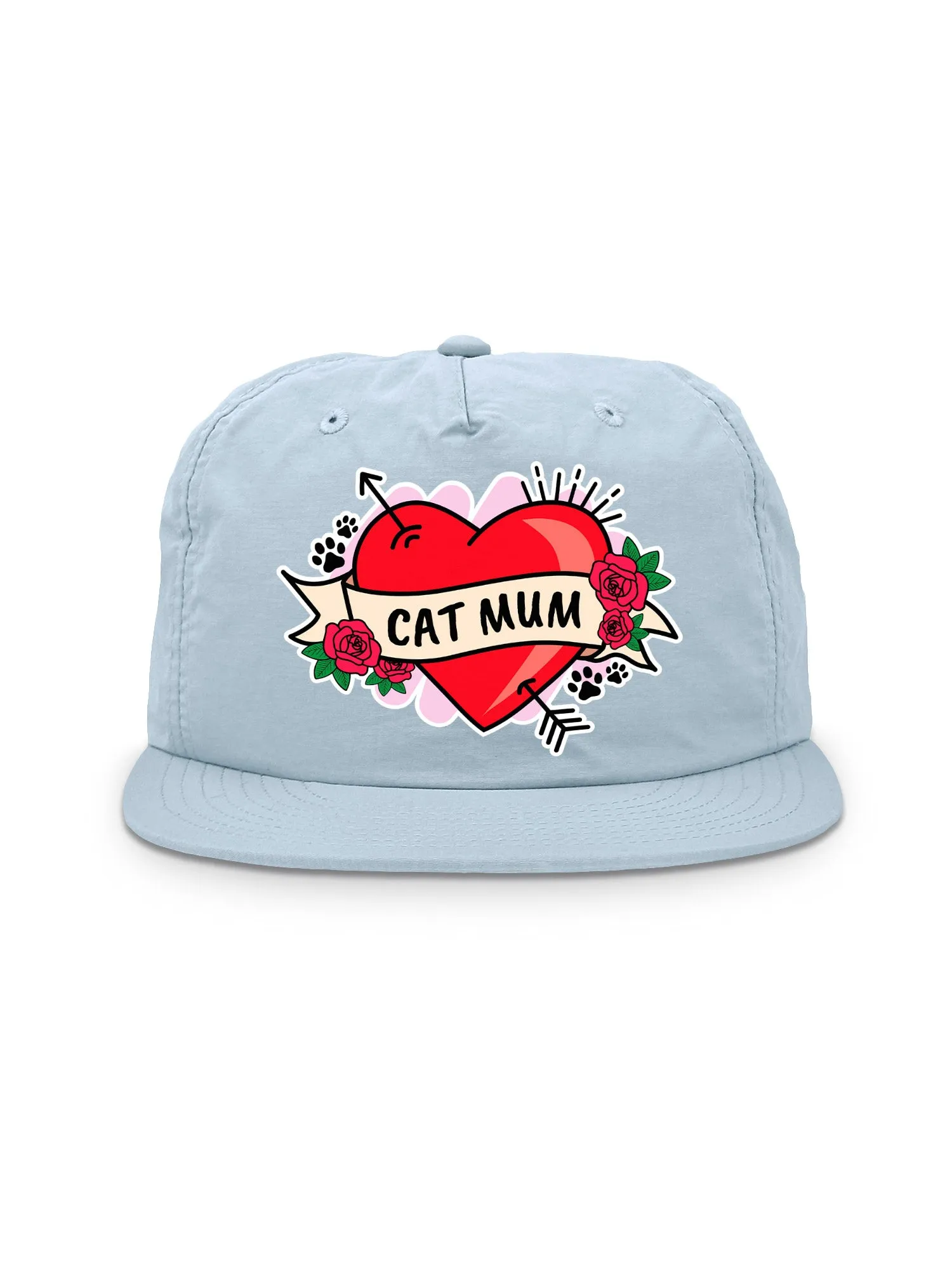 Cat Mum Heart Tattoo Quick-Dry Cap