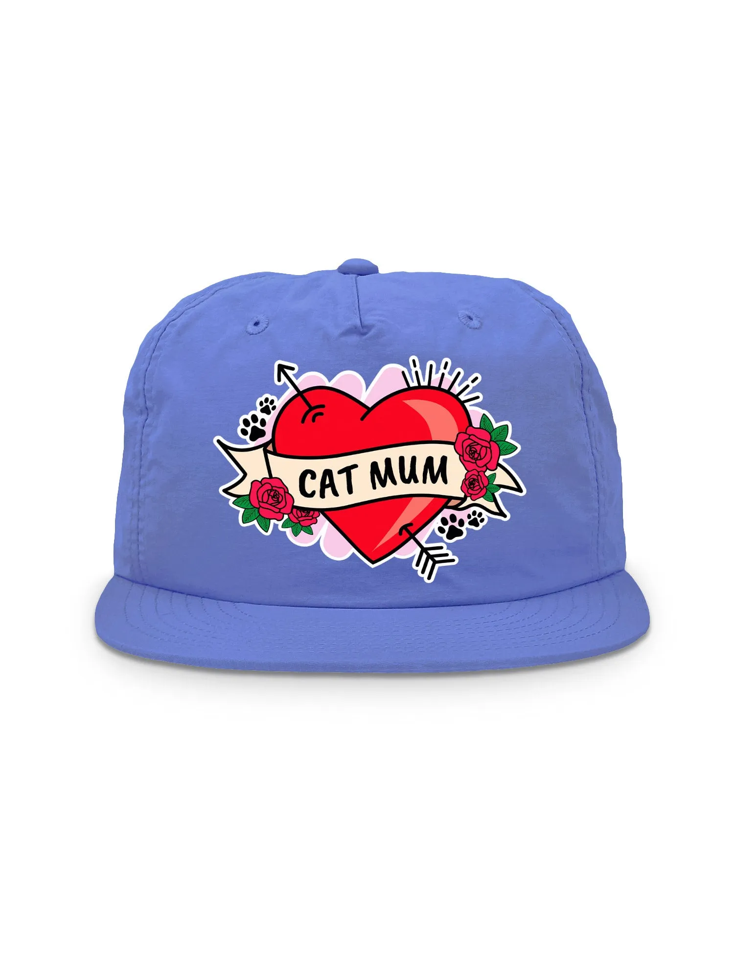 Cat Mum Heart Tattoo Quick-Dry Cap