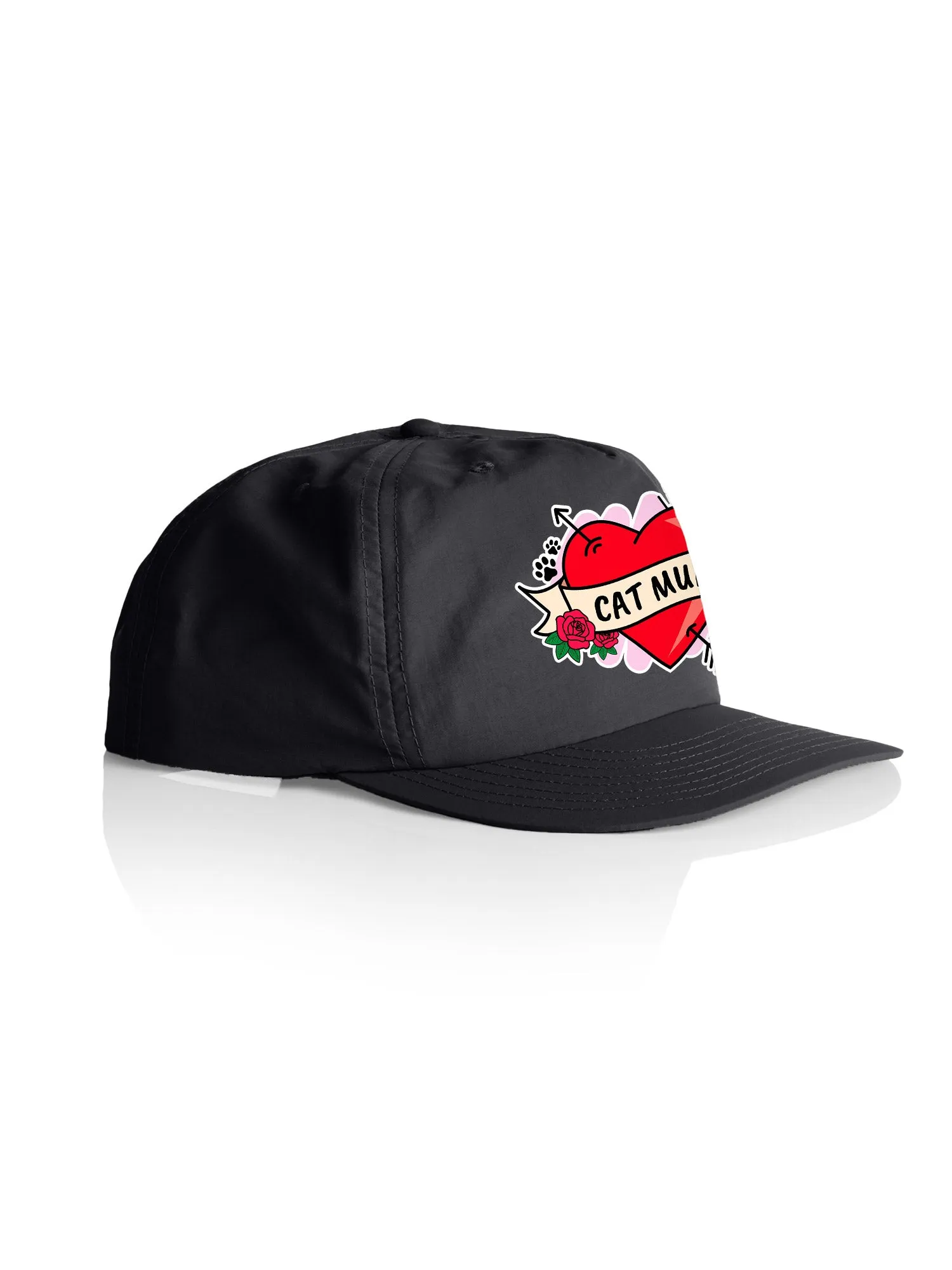 Cat Mum Heart Tattoo Quick-Dry Cap