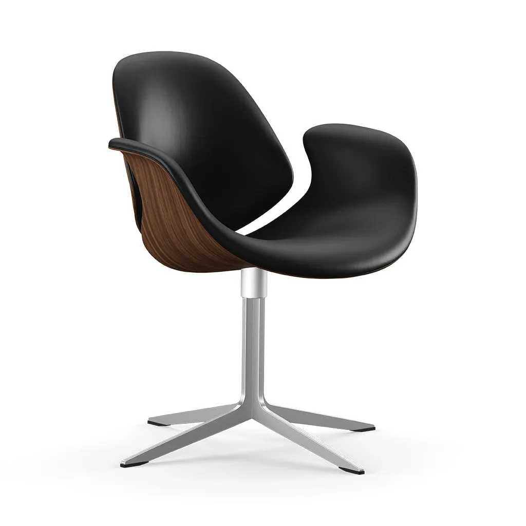 Council Front Upholstered Swivel Lounge Chair