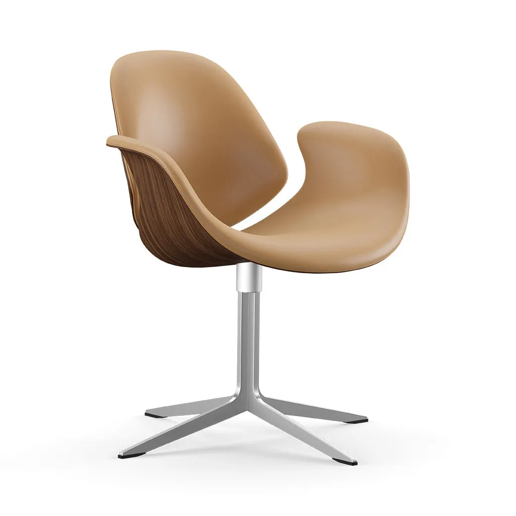 Council Front Upholstered Swivel Lounge Chair