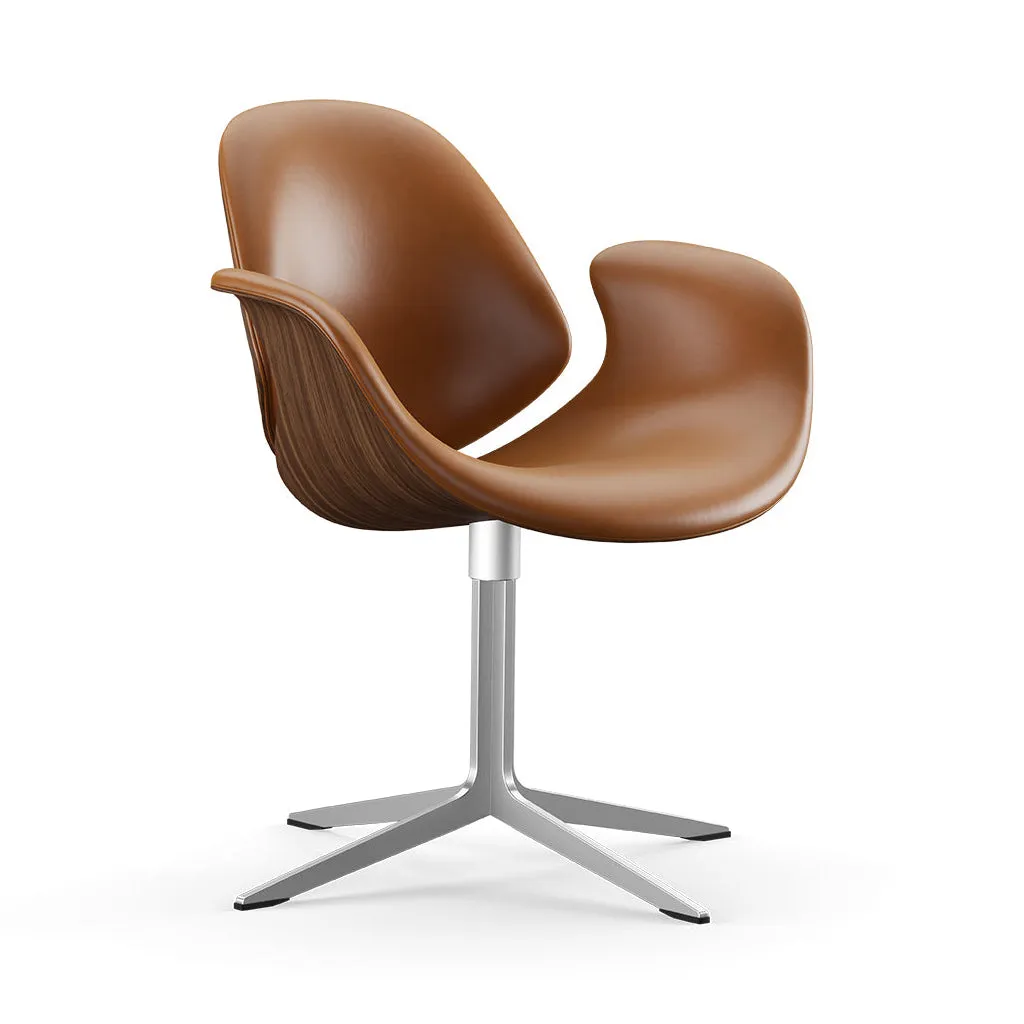 Council Front Upholstered Swivel Lounge Chair