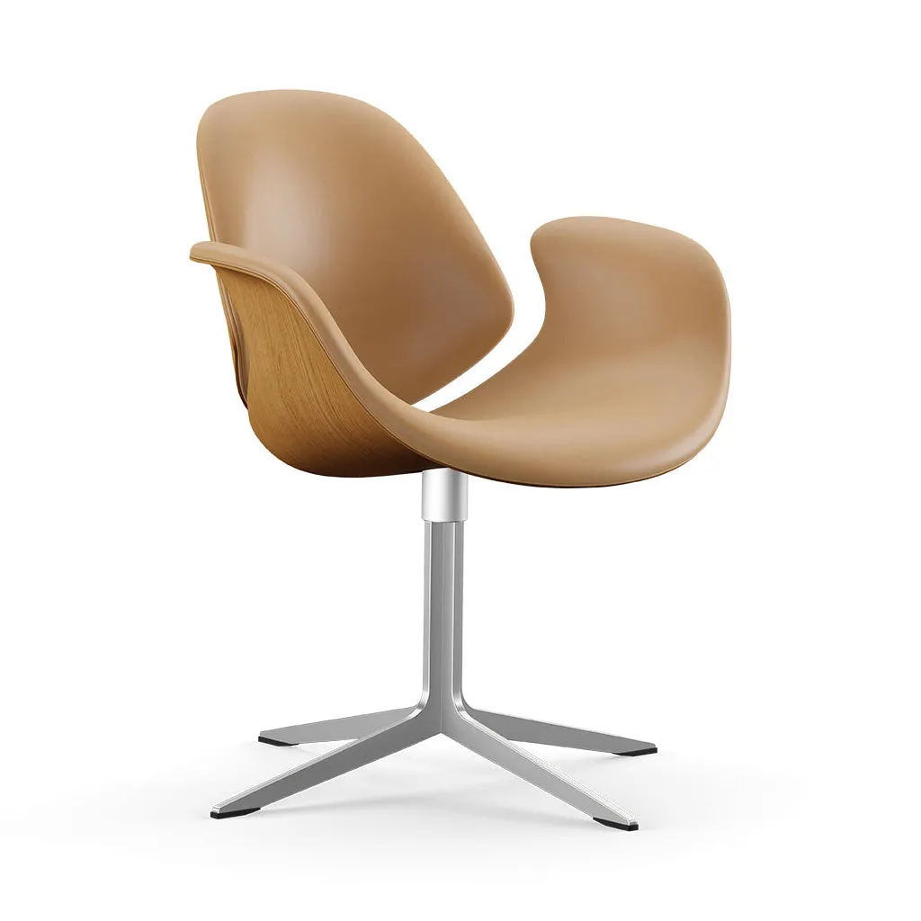 Council Front Upholstered Swivel Lounge Chair