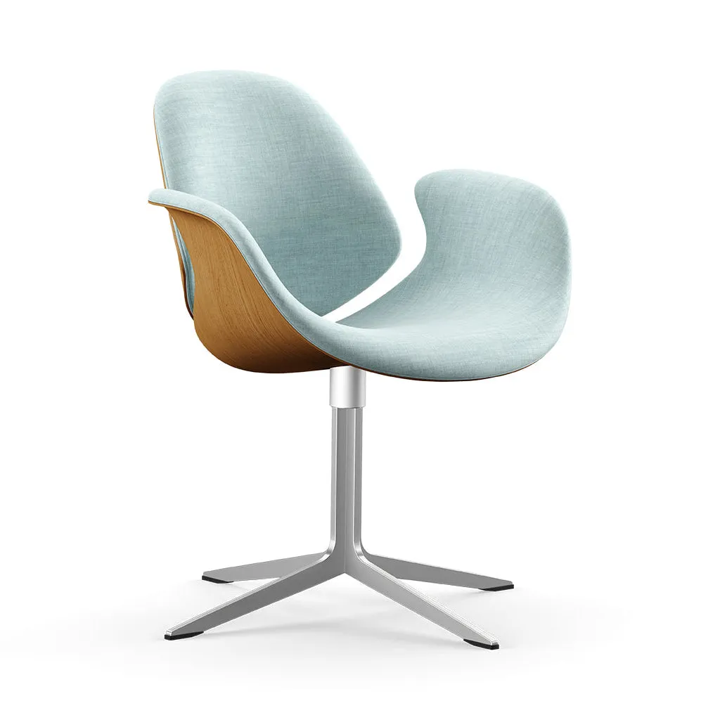 Council Front Upholstered Swivel Lounge Chair