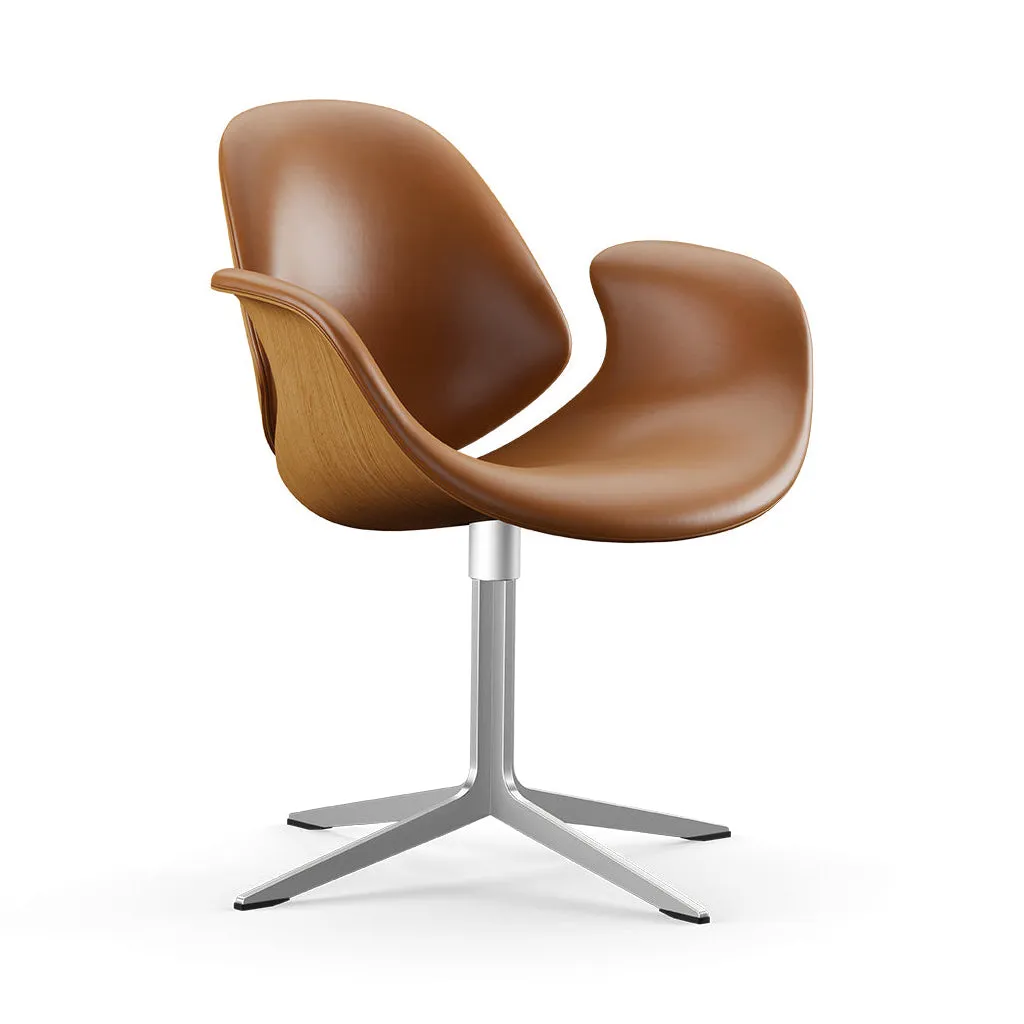 Council Front Upholstered Swivel Lounge Chair