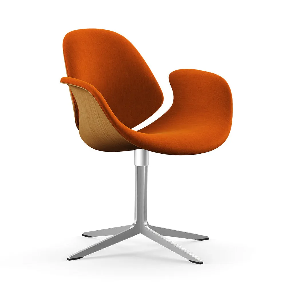 Council Front Upholstered Swivel Lounge Chair