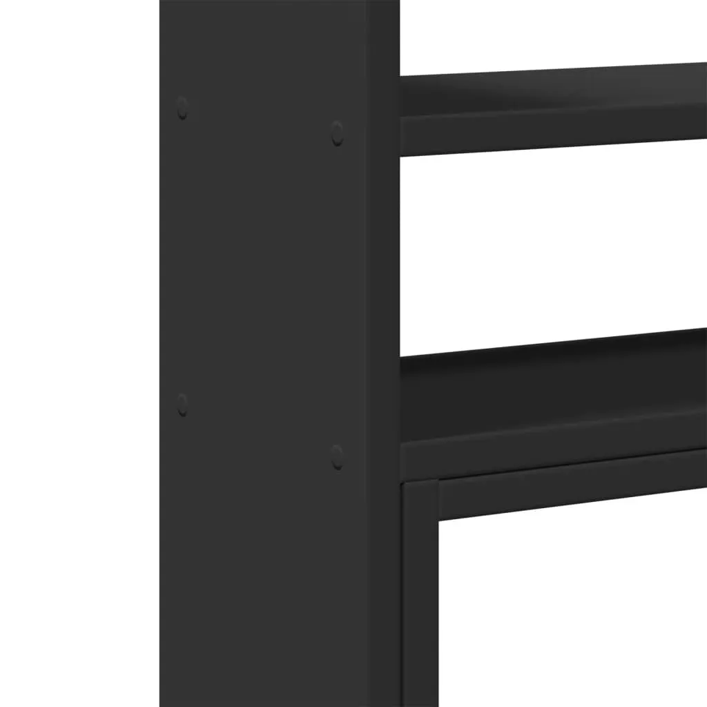 Desk Organiser Adjustable Black 40x17x41 cm Engineered Wood