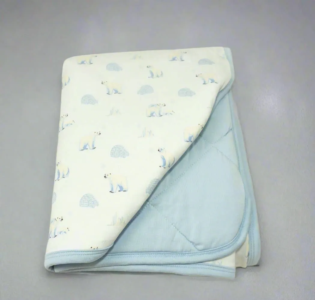 Floret Quilted Blanket | Polar Bear