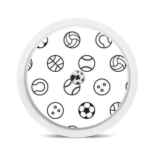 Freestyle Libre 1 & 2 sensor sticker: Sports balls