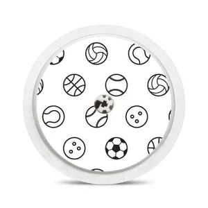 Freestyle Libre 1 & 2 sensor sticker: Sports balls
