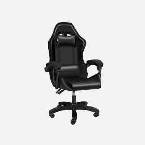 Gaming Ergonomic Swivel Chair without Footrest - Black