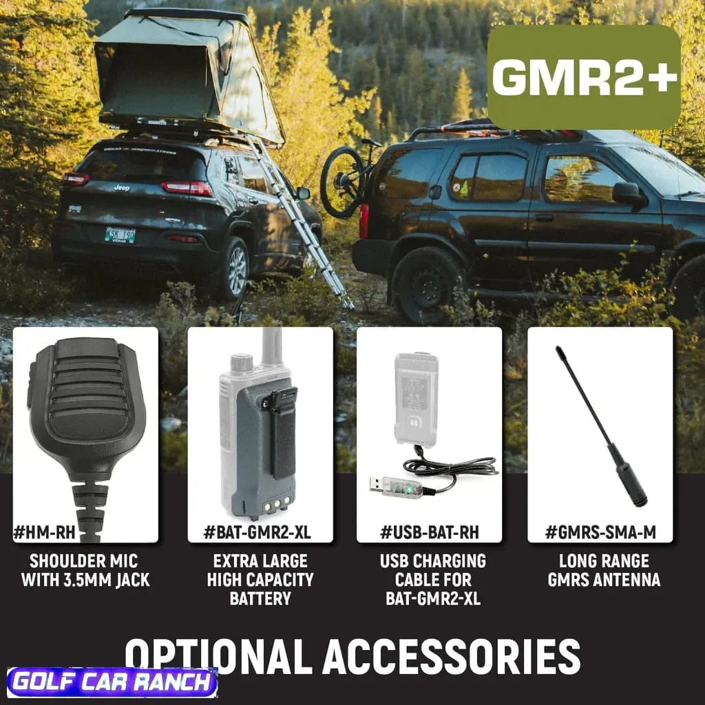 Handheld Rugged GMR2 PLUS GMRS with FREE Long Range Antenna