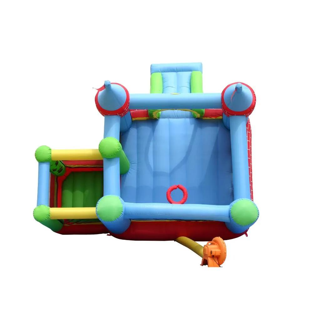 Happy Hop Castle Bouncer With Farmyard Ball Pit