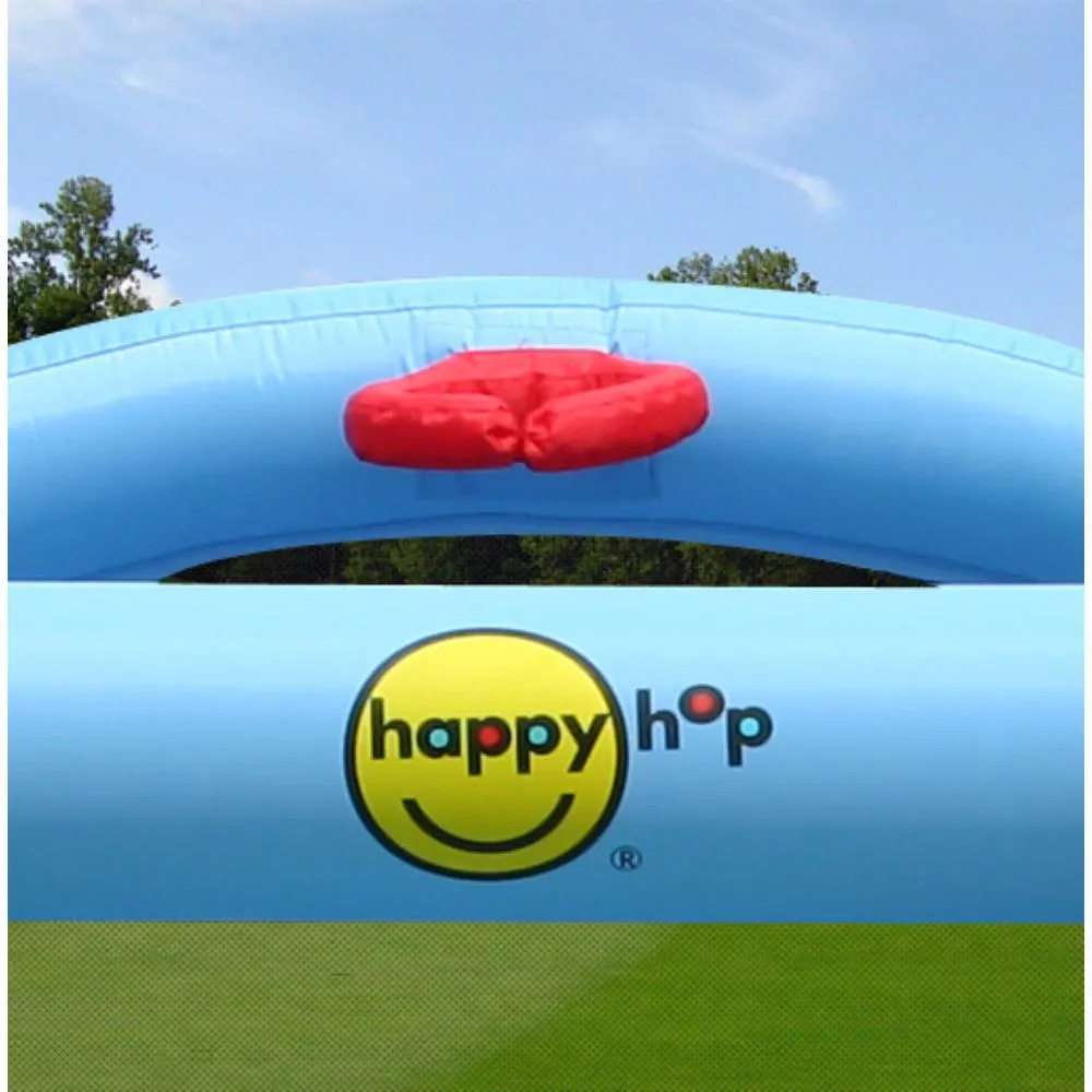 Happy Hop Castle Bouncer With Farmyard Ball Pit