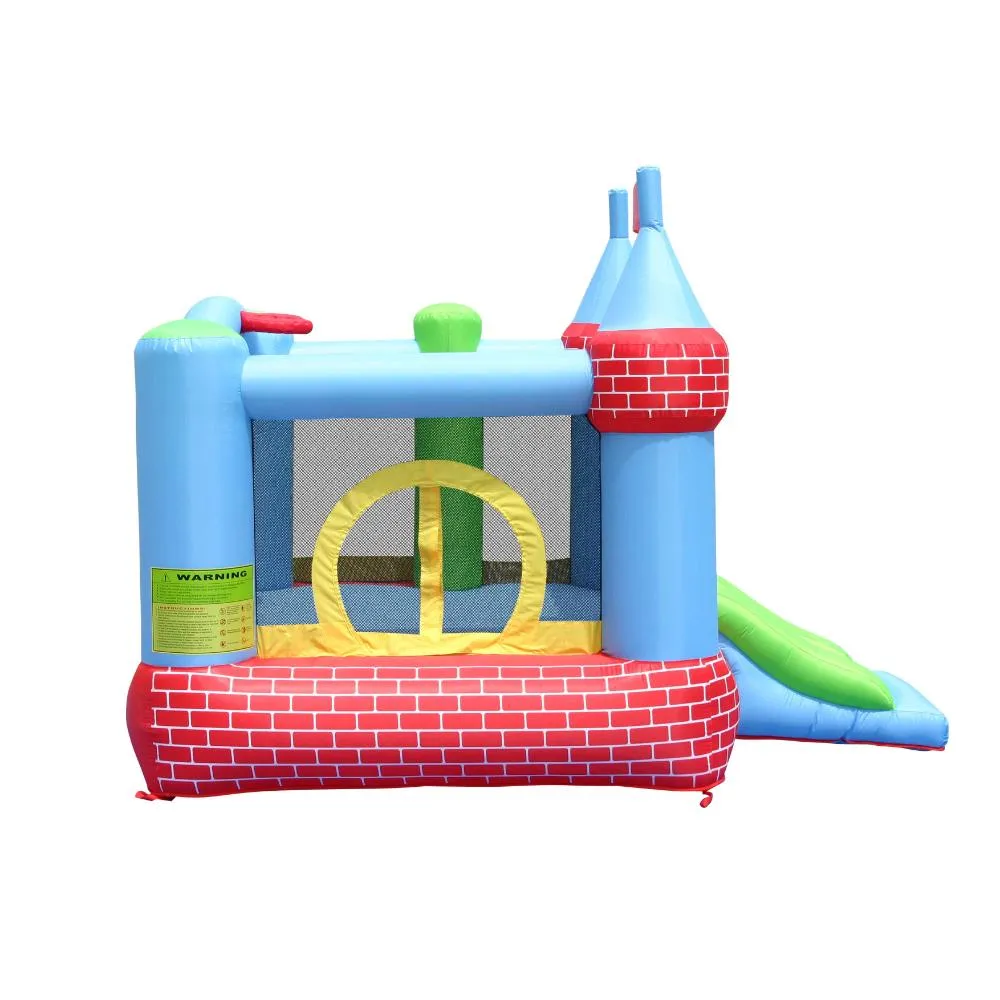 Happy Hop Castle Bouncer With Farmyard Ball Pit