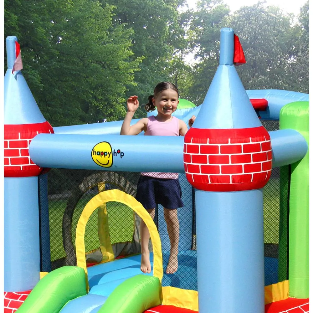 Happy Hop Castle Bouncer With Farmyard Ball Pit