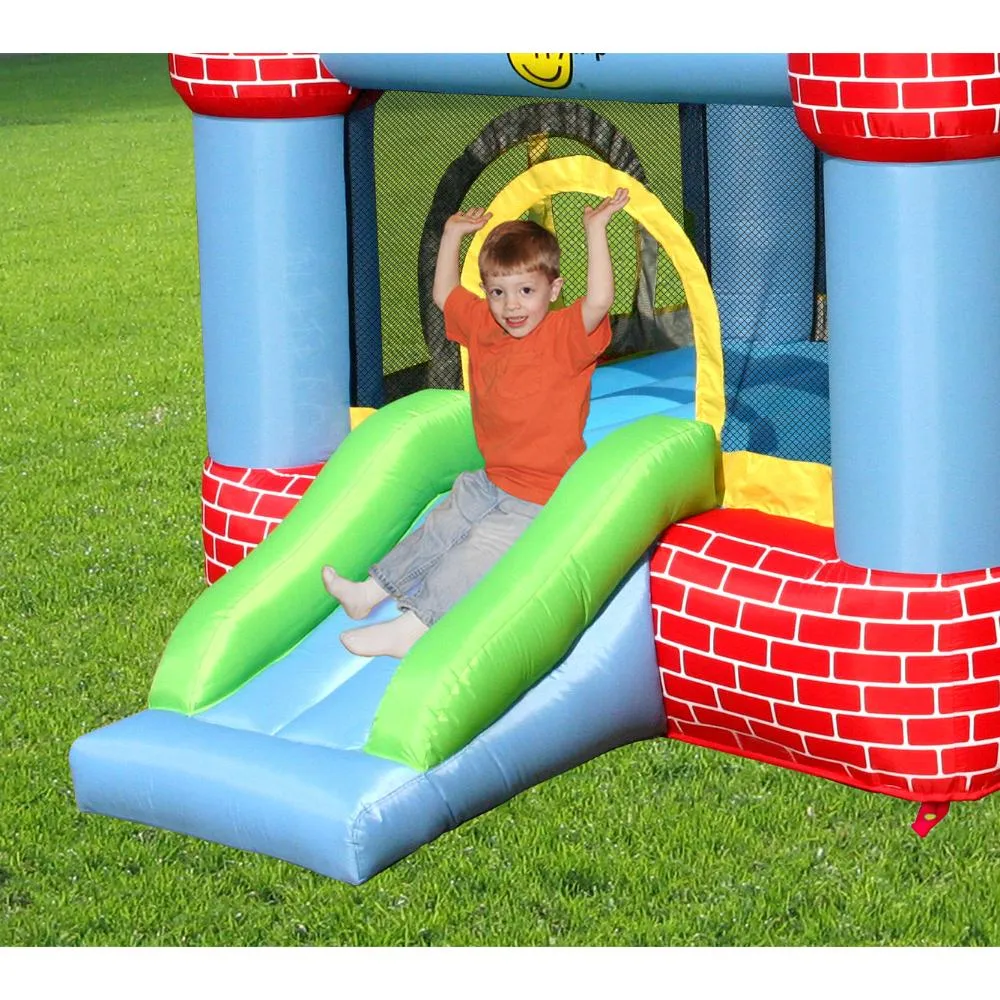 Happy Hop Castle Bouncer With Farmyard Ball Pit