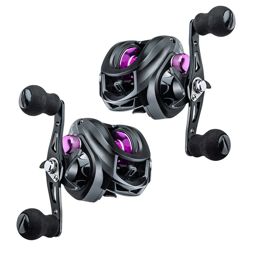 High Speed Carp Fishing Reel Baitcasting 7.2:1 High Speed Fishing 8kg Max Drag Magnetic Brake Wheel for Spinning Reels