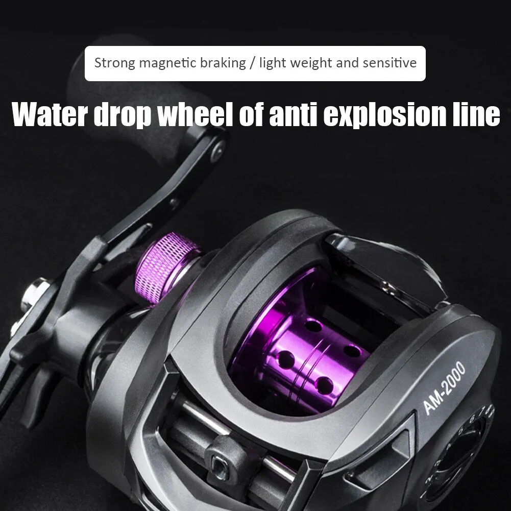 High Speed Carp Fishing Reel Baitcasting 7.2:1 High Speed Fishing 8kg Max Drag Magnetic Brake Wheel for Spinning Reels