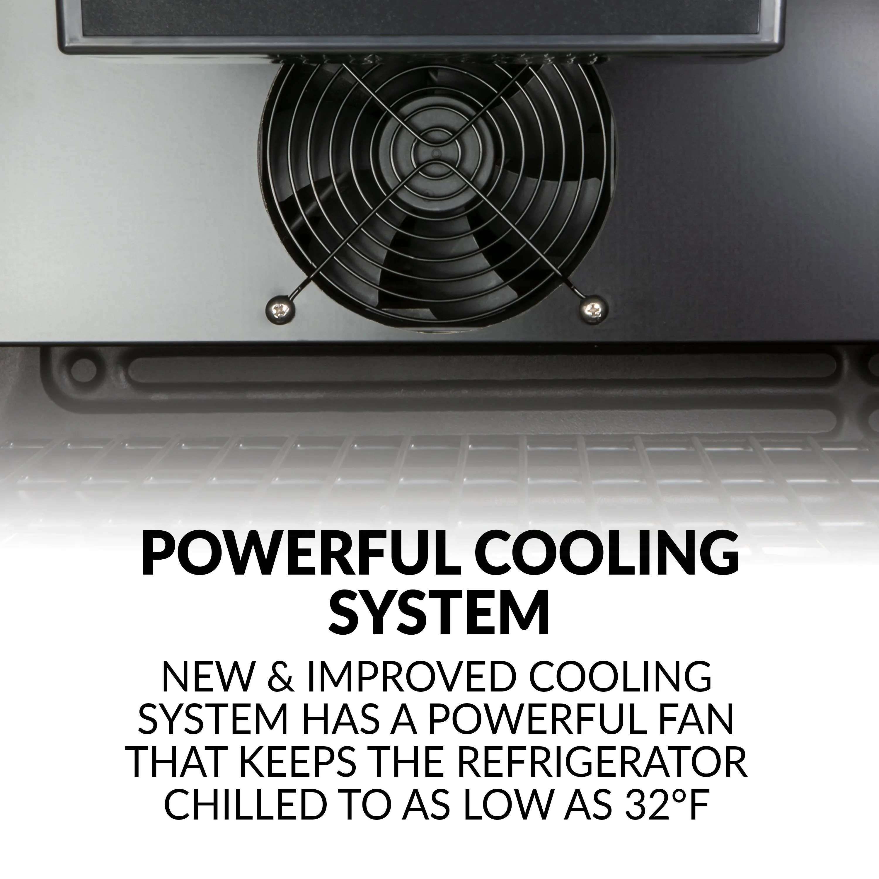 Igloo® 4.1 Cu. Ft. 180 Can Stainless Steel Beverage Cooler with Fan