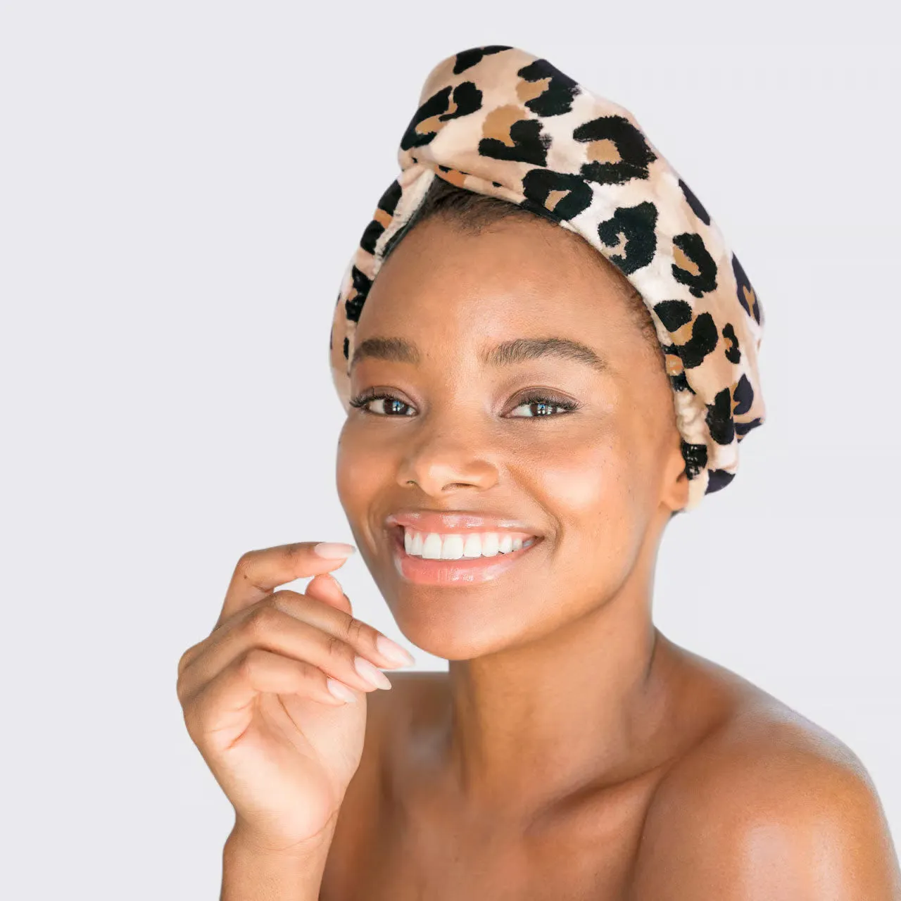 Kitsch - Quick Dry Hair Towel - Leopard