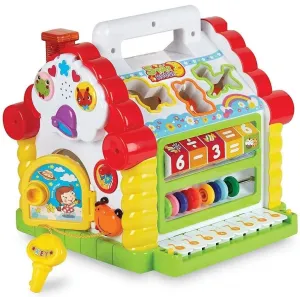 Knick Knack Activity House and Blocks Sorting with Lights & Sound Toy for Toddlers (Style 1)