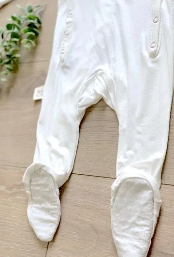 Kozi & Co Essentials Footed Pajama - Coconut Milk