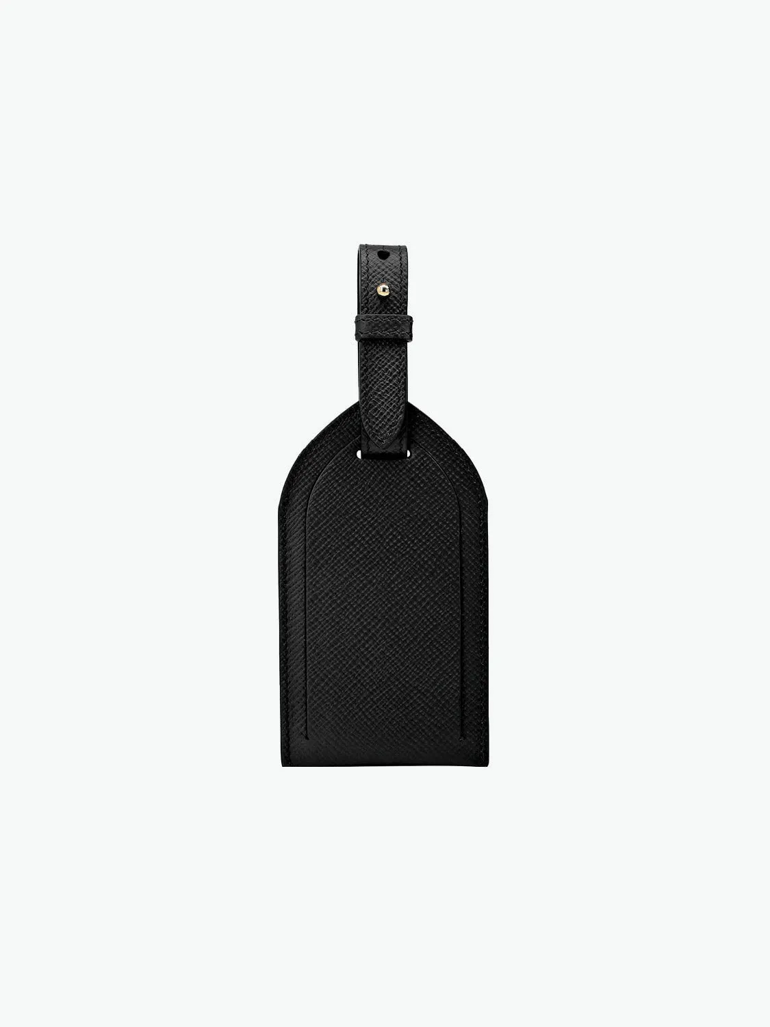Leather Luggage Tag Black