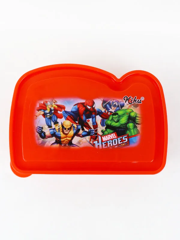 Marvel H School Lunch Box Red