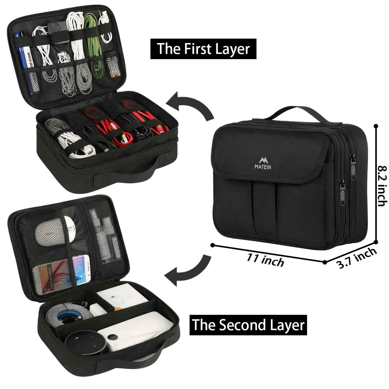 Matein Waterproof Electronics Organizer Storage Bag