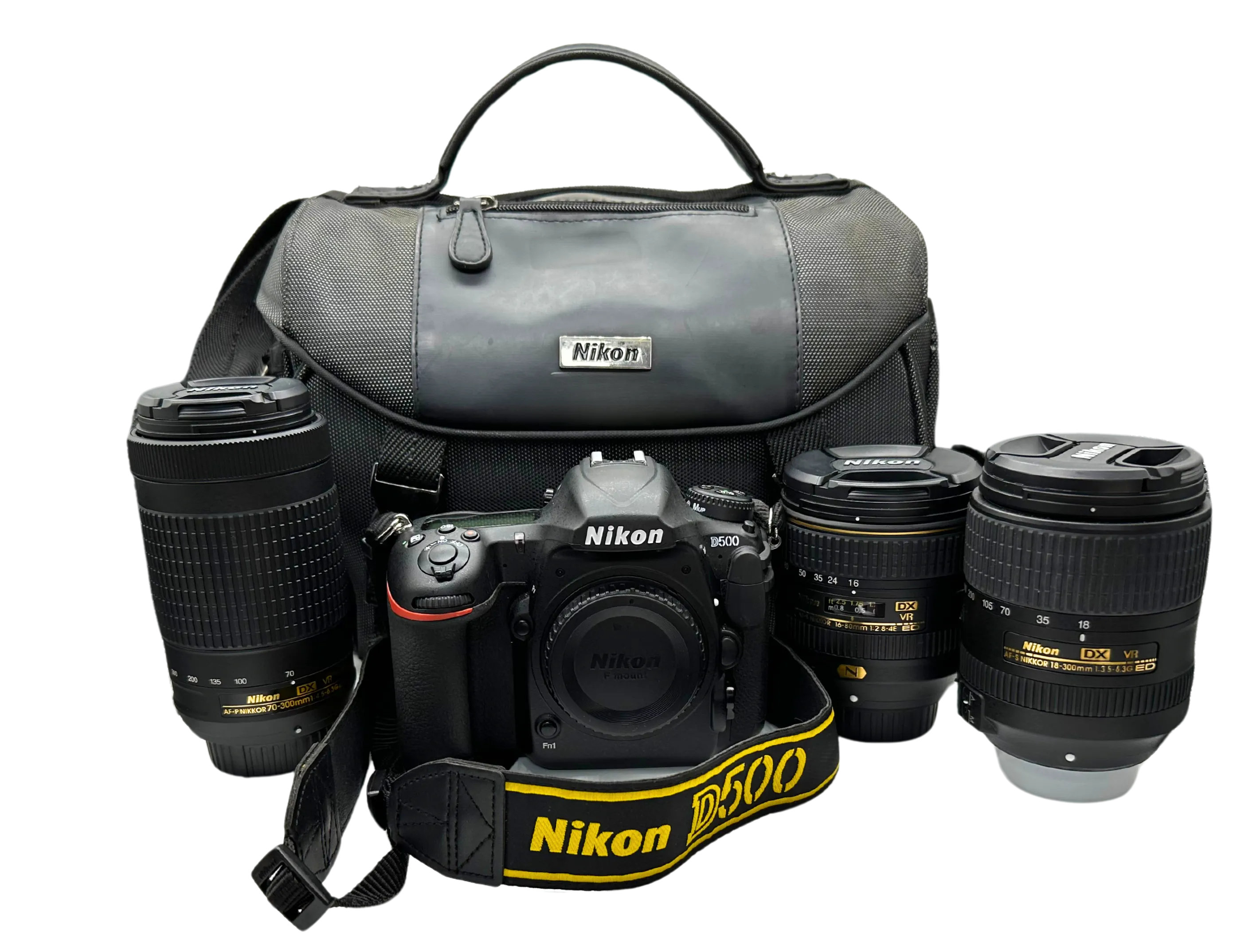 Nikon D500 DSLR Camera Kit - 3 Lens & Accessories