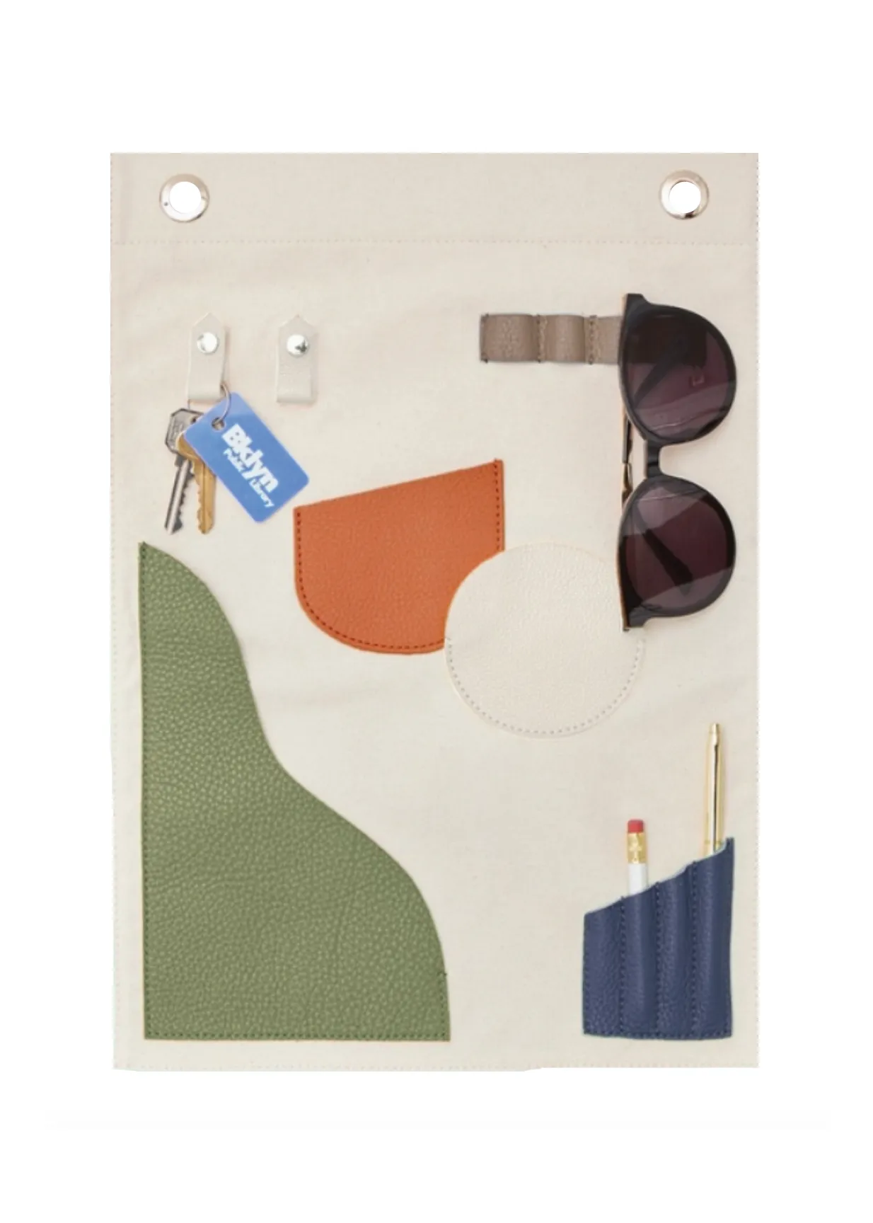 OAD Small Wall Hanging Pocket Art - Neutrals