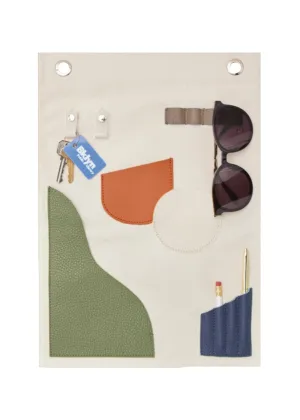 OAD Small Wall Hanging Pocket Art - Neutrals