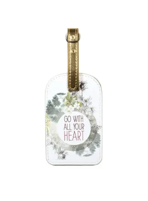 Papaya Art- Luggage Tag "All Your Heart"