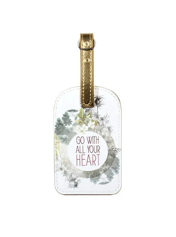 Papaya Art- Luggage Tag "All Your Heart"