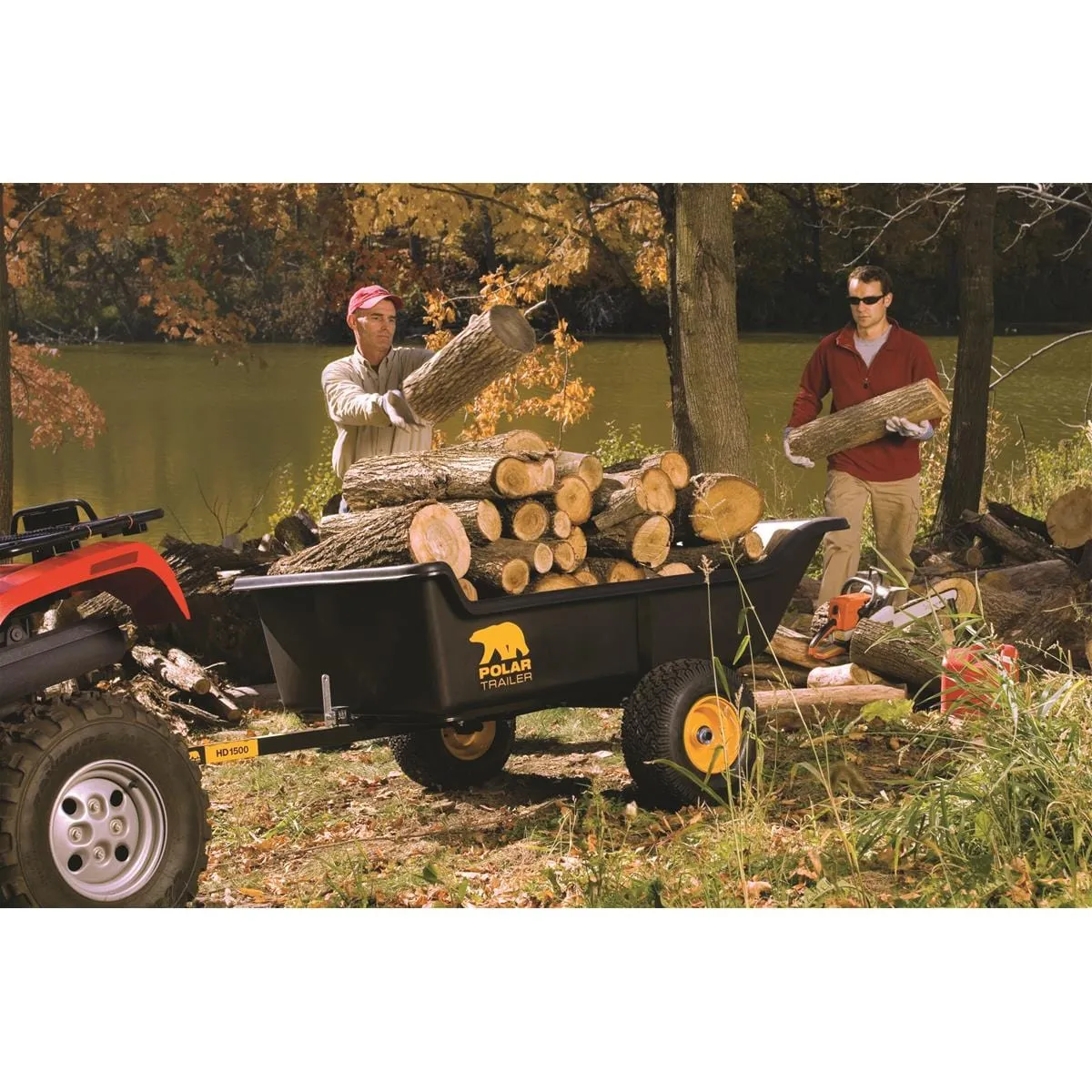 Polar Trailer 1,500-lb.-Capacity, Single-Axle Dump Trailer