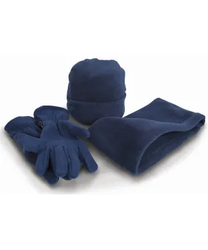 Polartherm fleece accessory set | Navy