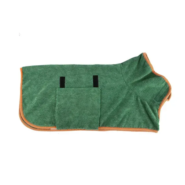 Quick-Dry Pet Bathrobe made from Microfiber