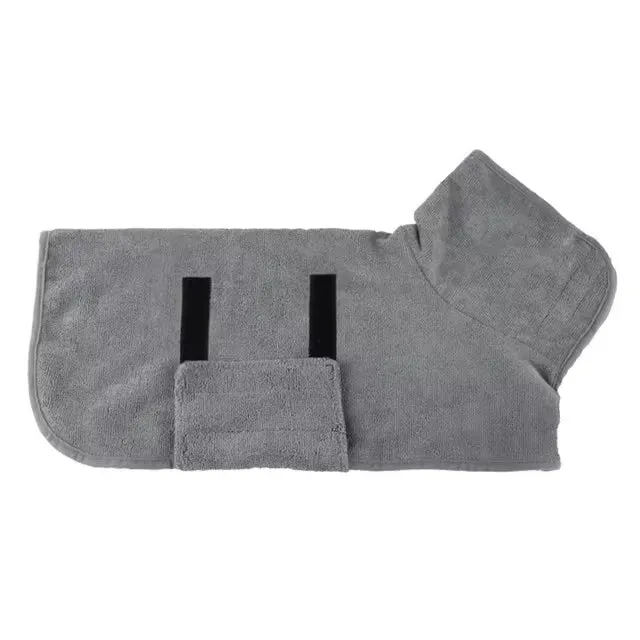 Quick-Dry Pet Bathrobe made from Microfiber
