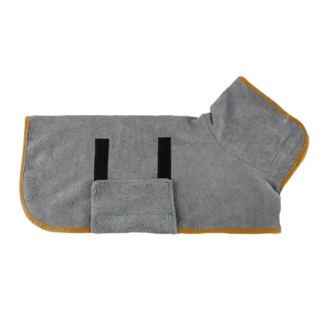 Quick-Dry Pet Bathrobe made from Microfiber