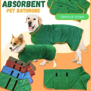 Quick-Dry Pet Bathrobe made from Microfiber
