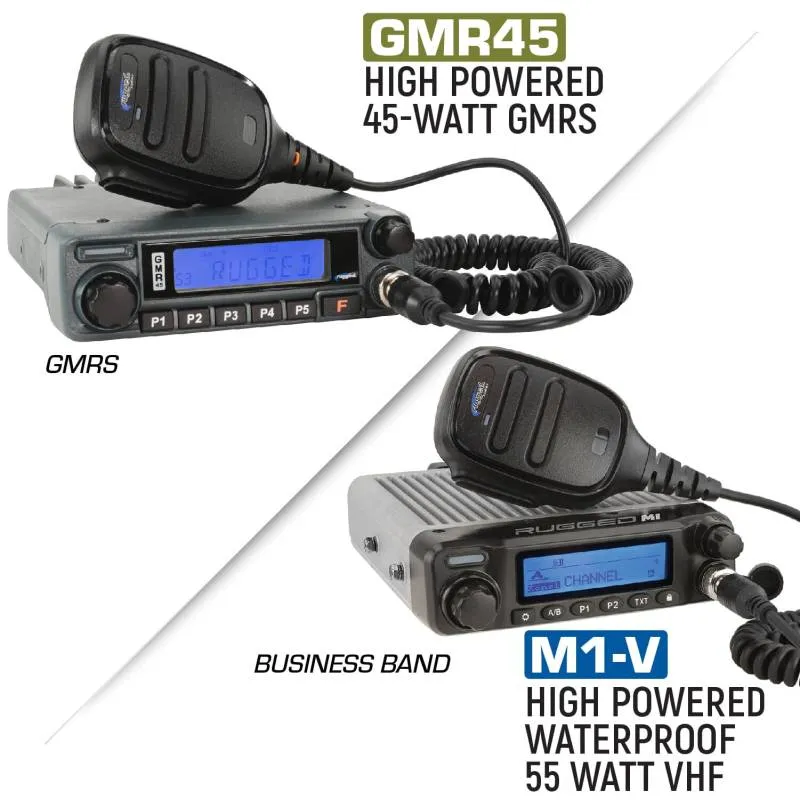 Rugged Radios Ford Raptor Two-Way Mobile Radio Kit - 55 Watt M1-V - Business Band VHF
